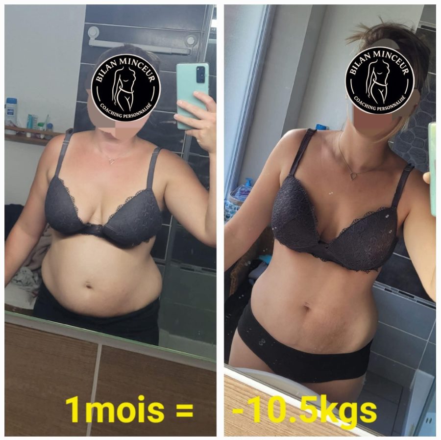 Avant / Après wahou : –10,5 kg en 1 mois grâce à un accompagnement personnalisé